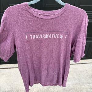 TravisMathew Heathered Purple Graphic T-Shirt Men’s Medium